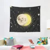 Tapisses imminents Eclipse / Sun Moon Stars Space Astronomy Tapestry Art Mural Room Decor pour les filles Décoration esthétique