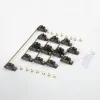 Claviers YMDK PCB Vis de vision noire blanc clair Gold Fil Satellite Axe 6.25U 2U pour les touches de modificateur de clavier mécanique