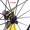 Road Vake V Disc Free Wheels Rims 700c Bicycle 40 mm Wheelsset en alliage en aluminium