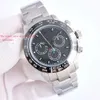 40*12.3Mm Fashion Superclone Black AAAA 7750 Chronograph Automatic Round Men's Grey Watch Business Designers Movement 115 montredeluxe