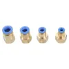 5 pcs laiton 3/8 "Feme Feme Straight Pneumatic Joint 10 mm 12 mm 8 mm 6 mm tube Connecteurs rapides