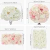 Anpassad fjäril bröllop Artificiell blommor Rad Arrangemang Hela halvbord mittpieces Flower Ball 40*60 cm Silk Flower Wall