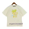 Trene e moda anjos de moda coco árvore oceano graffiti impressão de camiseta curta Camise