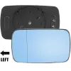 Vänster höger bakvy lins split spegel uppvärmd glasblå bakåtriktad passform för BMW E46 99-05 Sedan 51168250438 Bakvyslins