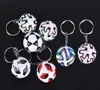 Souvenirs de football 3D Pu Leather Keychain Men Fans de football Pendentif Keychain Pender plus de 9 types à choisir7589916