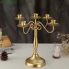 Retro Candlestick Çok Başlı Mum Tutucu Süsler Romantik Düğün Sahibi Mum Temsilci Akşam Yemeği Restoran Otel Ev Dekorasyon