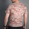 Emersongear Tactical Skin Sket Base Layer Running Shirts Camouflage Shorts Sleeve Outdoor Sports T-shirt Sweet Wicking AOR1