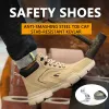 Boots Male Steel Toe Safety Shoes Work Hiking Sneakers Indestructible Work Shoes Waterproof Boots Sport Trail Running Shoes Outdoor