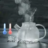 Прозрачный боросиликатный стеклянный чайный чайный кувшин с теплостойкой теплостойкость