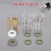 12pcs TIG Soudage # 12 Tasses en verre à haute température Kit Torches WP9 20 25 Collets tronqués