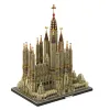 MOC Spagna Barcelona Sagrada Familia famosa architettura medievale builidng blocchi set di chiesa cattolica romana modello fai -da -te giocattolo per bambini fai -da -te