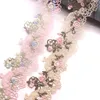 H817 Colorful Flower Lace Trim Wedding Embroidered Diy Handmade Patchwork Valentines Day Home decor Sewing Supplies Crafts