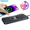 Chargers 15W Wireless Charger Car Charger Wireless Laying Dock Pad voor iPhone 14 13 12 11 Pro Max 8 Samsung S9 Fast Phone Car Chargers