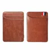 Nya FI Slim Men's Leather Magic Wallet Korea Designer Kreditkort Holder Women Small C Clip Bilfold Man Clamps för Mey Y1xy#