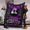 Personalized to My Wife Blanket from Husband,Cozy Super Soft Plush Throw Blanket ,for Birthday, Anniversary and Valentine's Day