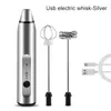 Milk frother Handheld Handhed USB Rechargeable Electric Maker Maker Beauter For Coffee Mini Milk Milk Foamier Drink Brinker avec 2 W SHOUCK