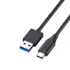 USB CからマイクロB 3.0ケーブル5GBPS 3A高速データシンクコードハードドライブディスクHDD SSDケースUSBタイプCマイクロBケーブル