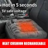Mattor Electric uppvärmningssäte Kudde smart uppvärmd med 3 -nivå bilvinterkuddar