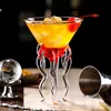 Aquarium créatif 3d Gelécare Molecular Cocktail Verre pour bar Nightclub Party Scalph Octopus Alviero Martini Vers de verres à vin