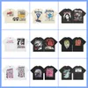 Zomerheren shirts shirts korte mouw t-shirts casual T-stukken afdrukbrief kleding top t-shirts shirts shirts shorts shorts cotton casual streetwear tops tees voor heren dames zwart wit