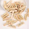 5-50pcs/lotto 25/35/45/72 mm Mini clip in legno dty forniture artigianali Clip in legno per foto di cartolina PEG Clip per matrimoni