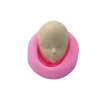 1pcs 3D Женские женские глиняные кукол для лица плесени Полимерные плесени