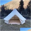 Tents And Shelters Retail Luxury Outdoor Large Family 8-12 Persons Spring Outing Tent Cam Yurt Shaped Mongolian Drop Delivery Sports O Dhg1P