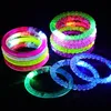 1PC Flash Dance Bracelets Wristbands LED Flashing Wrist Glow Bangle In The Dark Birthday Gift pulseras luminosas fluorescentes