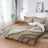 Gradient Duvet Cover Set Modern Geometric Abstract Ripple Art Bedding Set Soft Microfiber Quilt Cover Twin King For Adults Decor