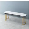 Tavolo da manicure in marmo di celebrità web e sedia set singolo tavolo da manicure a doppio ponte a doppio ponte di lusso leggero semplice