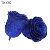 Yo cho blue rose head gam crystal rose glitter head geam 1 коробка 30 шт. Домашняя свадьба Декор Свядь Святого Валентина Подарок Блинг Цветы