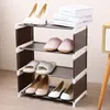 Shoe Rack Assemble Shoes Shelf Multi Functional Simple Hallway Cabinet Organizer Holder Storage Solid Stand Shelves Shoe Living