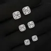 Swarovski 0,5ct 1ct 2CT Diamentowe kolczyki 925 Srebrne Bling Bling Moissanite Studs Kolczyki Biżuteria dla mężczyzn Kobiety Nice Gift 736