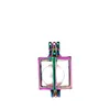 10PCS Simple Charm Cube Pearl Cage Locket Aromatherapy Diffuser Pendant Accessory For Gift Necklace Keychain Jewelry Making