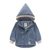 Baby und Mädchen Jungen einfache mit Wasserpoart ausgekleidete Kapuze-Zip-Jacken Schulkinder Trackschichten Kinder-Outfit Tops Windbreaker 2-11yr