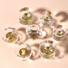 Crystal Glass with Brass Base Cabinet Knobs Cupboard Pulls Dresser Drawer Knobs Wardrobe Handles for Furniture Handle Hardware