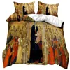 Renaissance Giotto's Majesty Holy Fami Saint Johns Siedem Joys of Virgin Medieval Duvet Cone