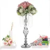 52 cm de haut de la bougie en cristal Cligeur Couadeau Candle Holder Candlestick Road Road Flowers for Wedding Table Party Decor