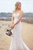 Kitty Chen 2024 Bröllopsklänningar Spaghetti Straps Spetsapplikationer Sexig rygglös brudklänningar svep Train Beach Mermaid Wedding Dress