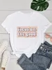 Greys Anatomy Women Funny Print Ladies T-shirt Girl Y2K Basis O-collar White Shirt Short