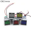 22MM 0-100A Digital Ammeter Current Meter Led Lamp Square Signal Light AC Frequency Meter Indicator Digital Display