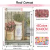 Huacan 5d Diamond Mosaico Diy Mosaico di pittura Vase Craft Kit Flower Diamond Ramionery Toulip Distruzioni soggiorno Decorazione