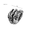 Gothic Dragon Claw Skull Ring Men Fashion Fashion Dominering 14k Gold Skull Ghost Head Motorcycle Biker Ring Jewelry Gift