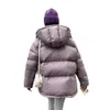 Violet Koreaner Loose 90 Duck Short Version Down für Frauen Winter 2023 Neues verdickte Brotjacke