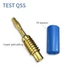 QSS 10PCS 2 mm Branane Placage Gold Placing Electrical Terminal Connecteur ACCESSOIRES 5 COULEURS Q.10002