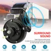 2pcs 12v 300db Super Loud Train Horn Horn Air Hore Electric Snail Horn Universal for Motorcycles Cars Truck SUV Boat