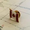 Kanada National National Flag Hafdery Patches Odznaka Tarcza Square Pin jeden zestaw na dekoracji plecaka z tkaniny opaski