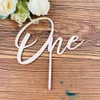 One Cake Topper 1er Premier anniversaire Party d'un an Baby Shower Girl Boy Couples First Anniversary Decoration