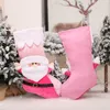 Personalisierte Weihnachtsstrumpf Baby Girl Pink Strumpf Custom Name Familie Weihnachtsgeschenk Baby Erste Weihnachtsstrumpf Orament