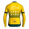 AUSTRALIE THERMAL THELME CYCLING JERSEY, manches longues, vêtements de vélo pour VTT, vêtements de vélo en plein air, vêtements d'hiver, veste chaude